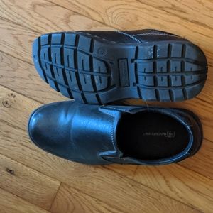 Men's slip on black dress shoes